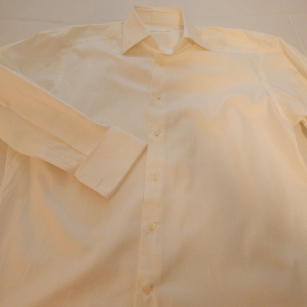 Ermenegildo Zenna Vintage Men's Designer Dress Shirt 100% Cotton Rare